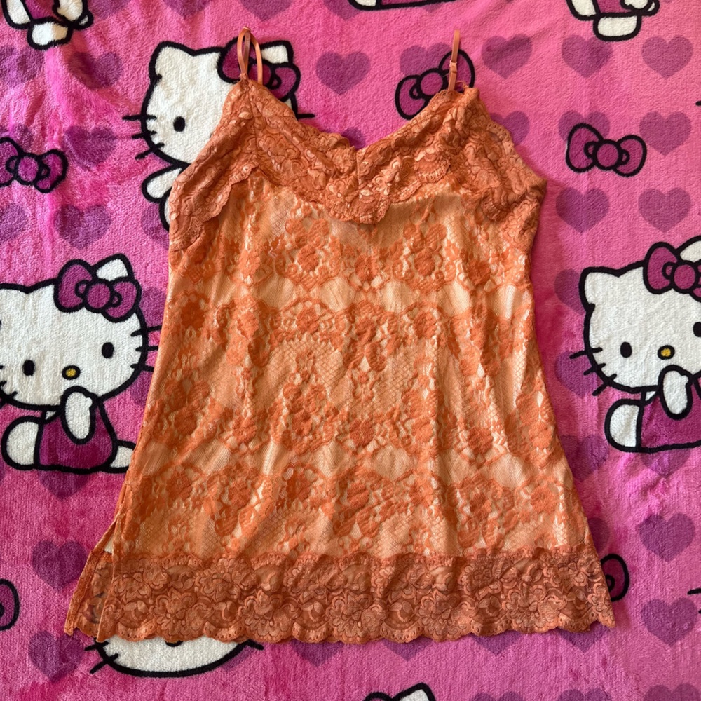 Moa Moa Cream and Orange Top